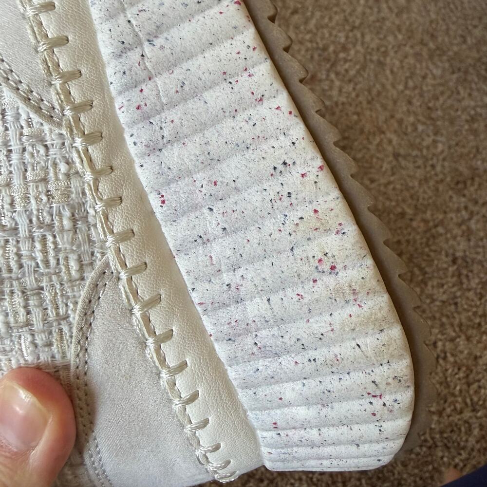 Universal Thread Dolen Woven Platform Comfort Sneakers - White Women's Size 8.5 - Picture 11 of 11